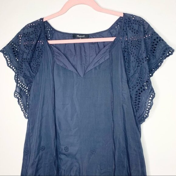 Madewell Embroidered Eyelet Moontide Dress - XS - Picture 5 of 8